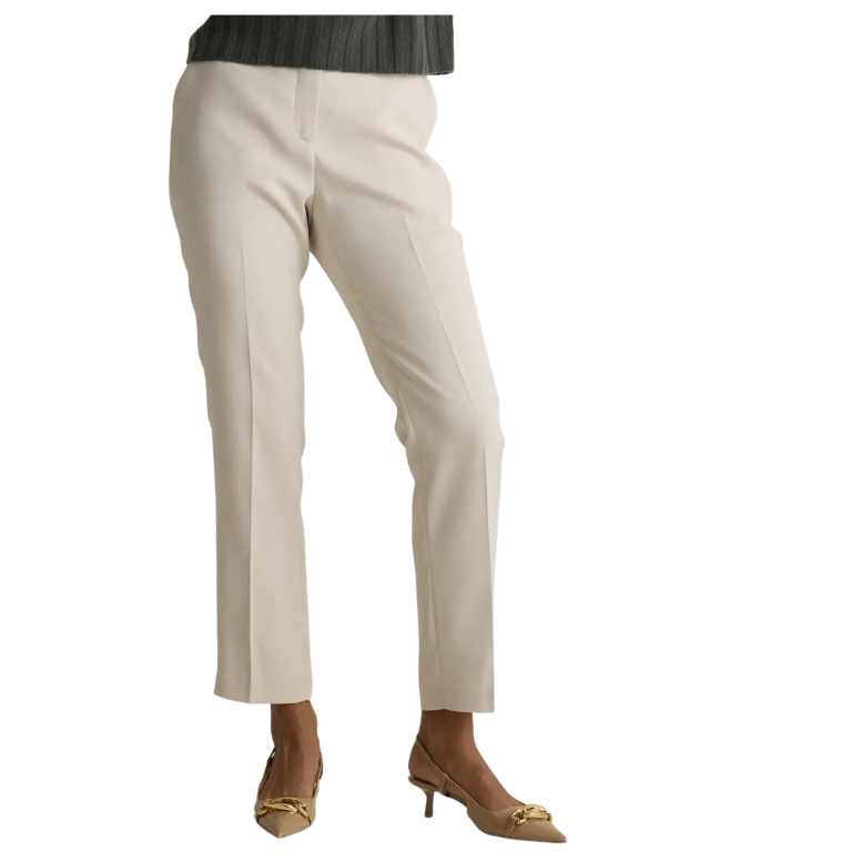 Stretch Crepe Ankle Pants